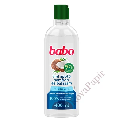 Sampon BABA 2in1 Kókuszolajjal 400ml