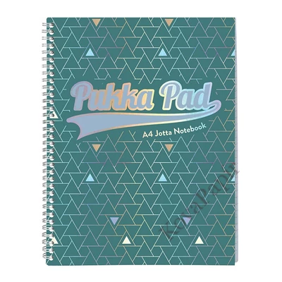 Spirálfüzet vonalas PUKKA PAD A/4 100 lapos Glee zöld