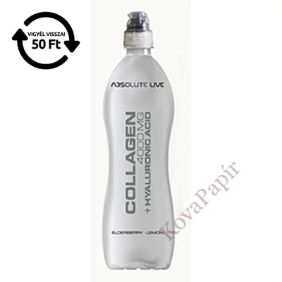 Sportital ABSOLUTE LIVE Kollagén+Hialuronsav bodza-citrom 900 ml DRS