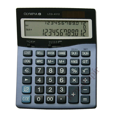 Számológép asztali OLYMPIA LCD-4312 3 soros 12 digit