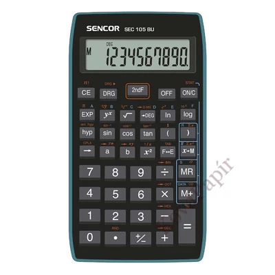 Számológép tudományos SENCOR SEC-105 56 funkciós 10 digit kék