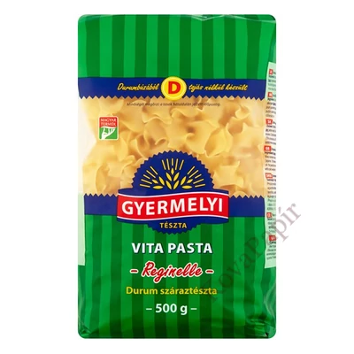 Száraztészta fodros kocka GYERMELYI Vita Pasta durum 500 g