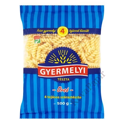 Száraztészta orsó GYERMELYI 4 tojásos 500 g