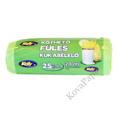 Szemeteszsák KELLY 25L köthető füles 50x55 cm 20 darabos