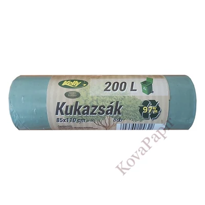Szemeteszsák KELLY 200L super nature 85x110 cm 8 darabos
