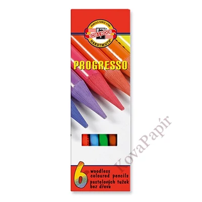 Színes ceruza KOH-I-NOOR 8755 Progresso hengeres 6 darabos