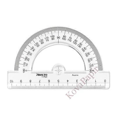 Szögmérő ARISTO College 180 fokos 10 cm