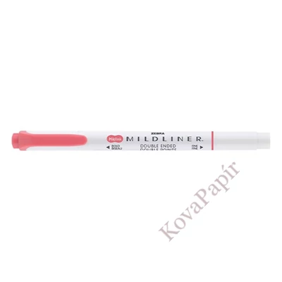 Szövegkiemelő kétvégű ZEBRA Mildliner cool & refined 1,4-4,0 mm piros