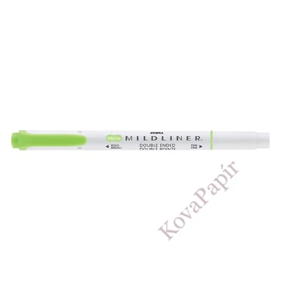 Szövegkiemelő kétvégű ZEBRA Mildliner cool & refined 1,4-4,0 mm zöld