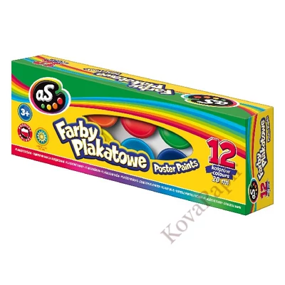 Tempera ASTRA tégelyes 20 ml 12 szín/készlet