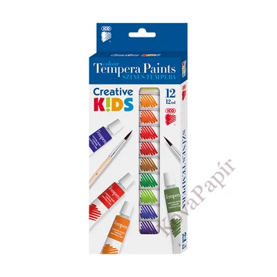 Tempera ICO Creative Kids színes 12 darabos 12 ml
