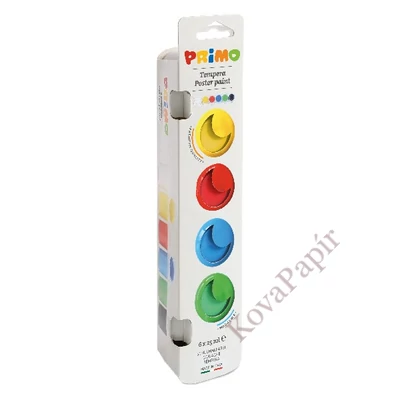 Tempera PRIMO tégelyes 25 ml 6 szín/készlet