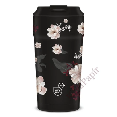 Thermo bögre ARS UNA 470 ml Flowery Black 5374