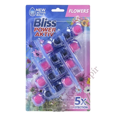 Toalett illatosító golyó BLISS virág 4x50 g