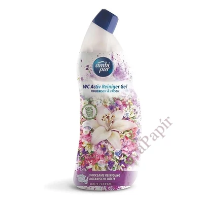 Toalett tisztító gél AMBI PUR White flowers 750 ml