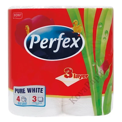 Toalettpapír PERFEX 3 rétegű 4 tekercses