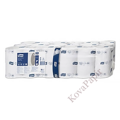Toalettpapír belsőmag nélküli TORK Midi-size Premium T7 2 rétegű fehér