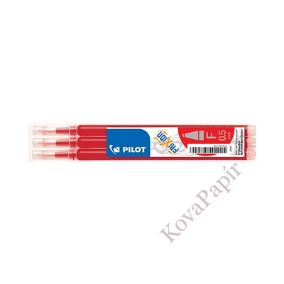 Tollbetét roller PILOT Frixion Clicker/Ball radírozható 0,25 mm piros 3 darabos