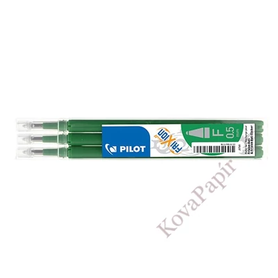 Tollbetét roller PILOT Frixion Clicker/Ball radírozható 0,25 mm zöld 3 darabos