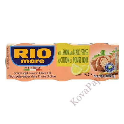 Tonhalkonzerv RIO MARE olívaolajban citrommal és borssal 3x65 g
