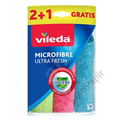 Törlőkendő mikroszálas VILEDA Ultrafresh 30x30 3 darabos