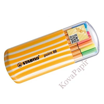 Tűfilc STABILO Point 88 Zebrui 20 darabos (15+5)