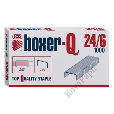 Tűzőkapocs BOXER-Q 24/6 1000 darabos