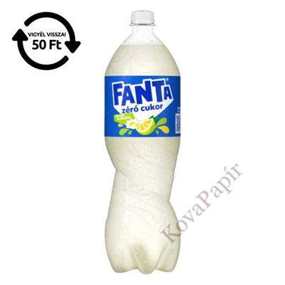 Üdítőital szénsavas FANTA Bodza-Citrom Zero 1,75L DRS