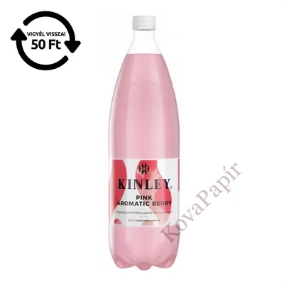 Üdítőital szénsavas KINLEY Pink Berry 1,5L DRS