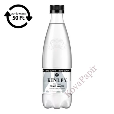 Üdítőital szénsavas KINLEY Tonic Zero 0,5L DRS