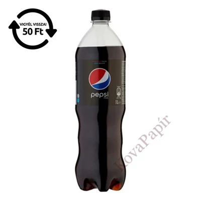 Üdítőital szénsavas PEPSI Black 1L DRS