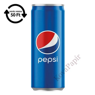 Üdítőital szénsavas PEPSI dobozos 0,33L DRS