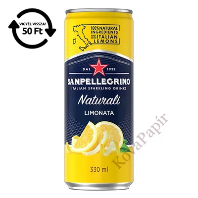 Üdítőital szénsavas SAN PELLEGRINO Limonata citrom 0,33L DRS