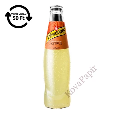 Üdítőital szénsavas SCHWEPPES Citrus mix üveges 0,25L DRS