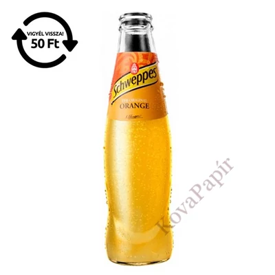 Üdítőital szénsavas SCHWEPPES Narancs üveges 0,25L DRS