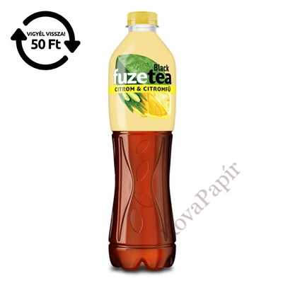 Üdítőital szénsavmentes FUZETEA Citrom-Citromfű 1,5L DRS