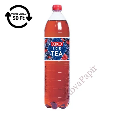Üdítőital szénsavmentes XIXO Ice tea málna áfonya 1,5L DRS