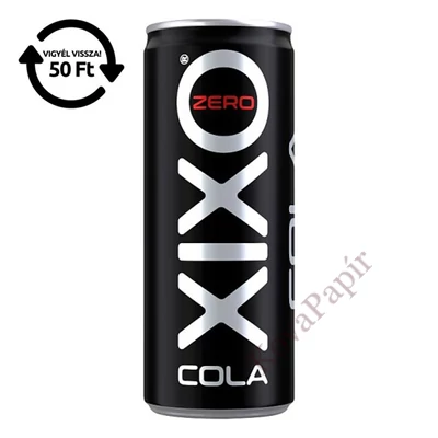 Üdítőital szénsavas XIXO cola zero 0,25L DRS