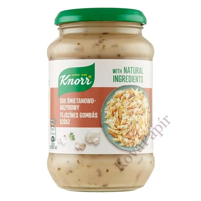 Üveges szósz KNORR Tejszínes gombás 400 g
