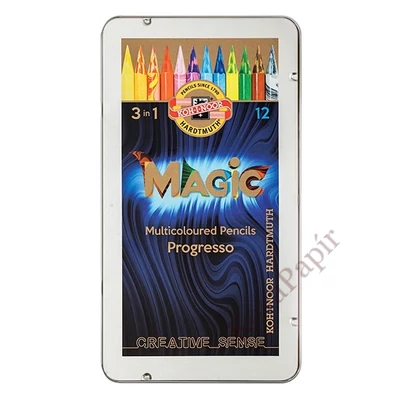 Varázsceruza KOH-I-NOOR 8772  Progresso hengeres 12 darabos