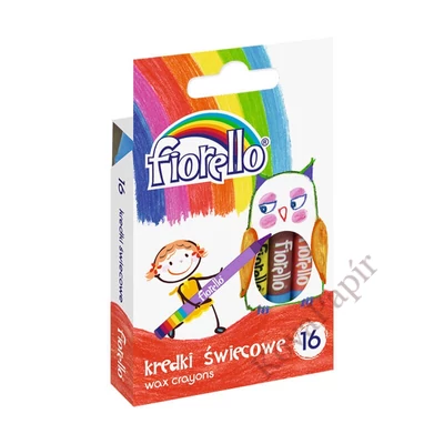 Viaszkréta FIORELLO hengeres vegyes színek 16 darabos