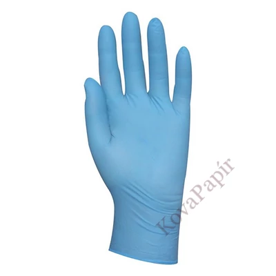 Gumikesztyű COVERGUARD nitril púdermentes kék M 100 darab/doboz