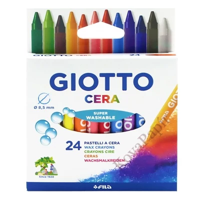 Zsírkréta GIOTTO Cera kerek hegyezett 24 színű