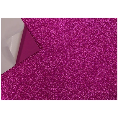 DEKORGUMI A/4 ÖNTAPADÓ GLITTER RÓZSASZÍN