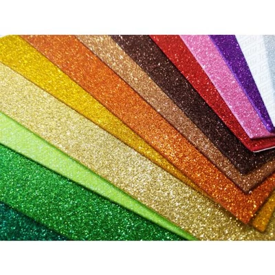 DEKORGUMI A/4 ÖNTAPADÓ GLITTER IRIZÁLÓ PIROS